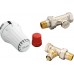 Danfoss Set - termostatická hlavica RAE 5054, priame šróbenie RLV-S a ventil RA-N 013G5174