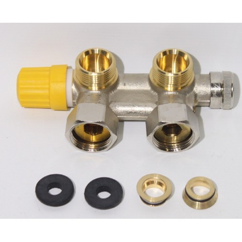 Danfoss VHS radiátorové šróbenie rohové s prednastaviteľným ventilom 013G4743