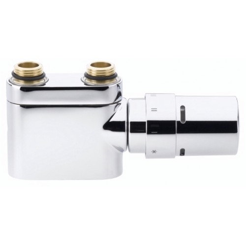 Danfoss sada dizajnového radiátorového ventilu priama VHX-D s hlavicou RTX chróm 013G4376