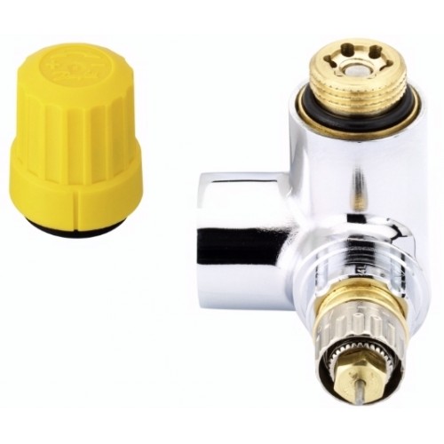 Danfoss RA-URX ventilové teleso chróm, pripojenie 2x R1 / 2 "013G4030