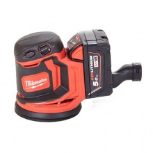 Milwaukee M18 BOS125-502B Aku excentrická brúska (18V/2x5,0Ah/125mm) 4933464229