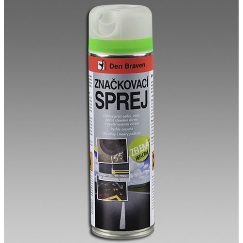 DEN BRAVEN Značkovací sprej 500 ml, reflexná zelená TP00004 DEN BRAVEN Značkovací sprej 500 ml, reflexná zelená TP00004