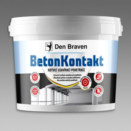 DEN BRAVEN BetonKontakt kotviace uzatváracia penetrácia vedro 13 kg modrá 57367Q