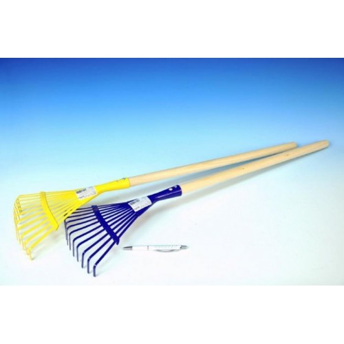 Hrable planžetové s násadou kov / drevo 80cm, modrá Hrable planžetové s násadou kov / drevo 80cm, modrá