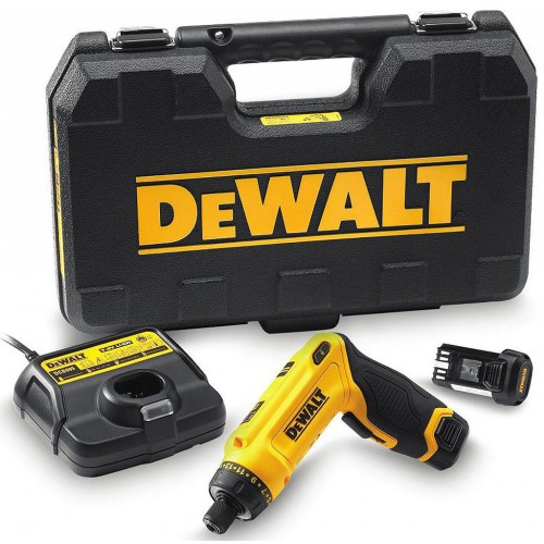 DeWALT DCF680G2 Aku gyroskopický skrutkovač 1/4" (4Nm/2x1,0Ah/7,2V) kufor Tstak