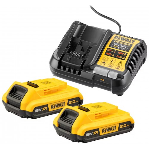 DeWALT DCB1104D2 18 V XR KIT (2× 2,0 Ah batérie plus DCB1104 nabíjačka)