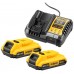 DeWALT DCB1104D2 18 V XR KIT (2× 2,0 Ah batérie plus DCB1104 nabíjačka)