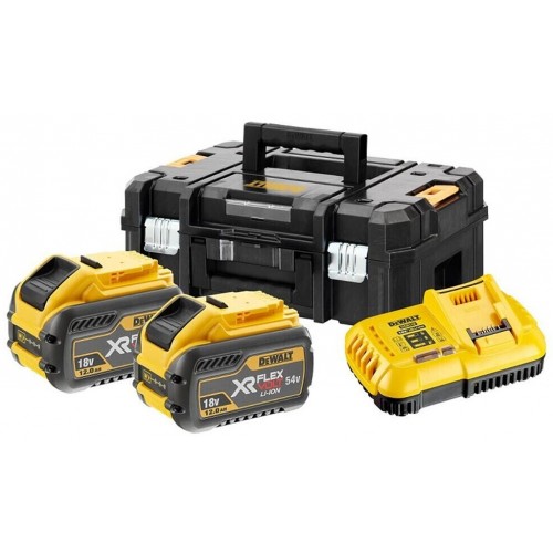 DeWALT DCB118Y2T Sada XR FlexVolt 54V nabíjačka DCB118 + 54V 2x12,0Ah, kufr Tstak