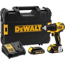 DeWALT DCD708D1T Aku kompaktná vŕtačka/skrutkovač 65Nm XR (18V/1x2,0Ah) kufor Tstak
