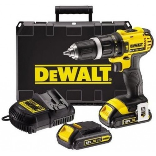 DeWALT AKU vŕtačka s príklepom 18V XR 2x Li-Ion 1,5 Ah DCD785C2