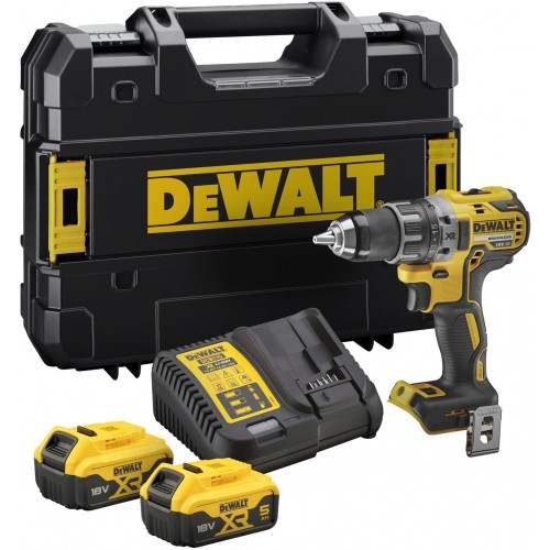 DeWALT DCD791P2 Aku bezuhlíková vŕtačka (70Nm/18V/2x5,0Ah) kufor
