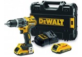 DeWALT DCD796D2 Aku príklepová vŕtačka XR (70Nm/18V/2x2,0Ah) kufor Tstak