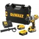 DeWALT DCD996P3 Aku bezuhlíková vŕtačka s príklepom XR (95Nm/18V/3x5,0Ah) kufor Tstak