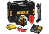 DeWALT DCE089D1R Aku krížový laser 360 ° 10,8 V 2,0Ah, červený lúč (1x2,0Ah/10,8V 30/60m)