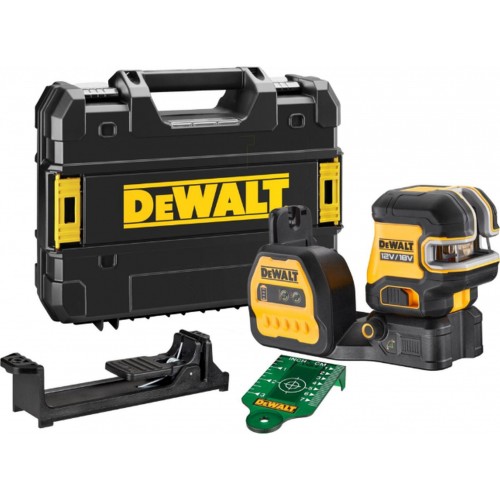 DeWALT DCE822NG18 Aku Krížový laser s olovnicou zelený XR (18V/bez aku)kufor Tstak