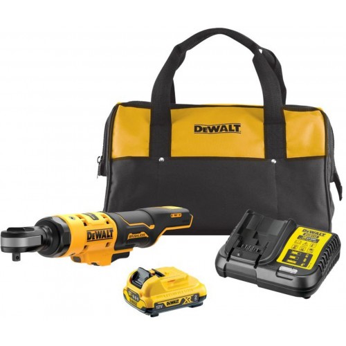 DeWALT DCF503D1 Aku račňa s otvorenou hlavou 3/8" XR (12V/1x2,0Ah) Taška