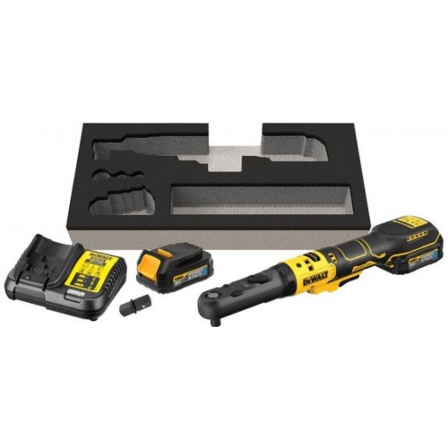 DeWALT DCF510E2G Aku račňa 3/8 a 1/2 (18V/2x1,7Ah PowerStack)