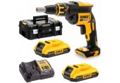 DeWALT DCF620D2 Aku bezuhlíkový skrutkovač na sadrokartón 30Nm XR (18V/2x2,0Ah) Tstak
