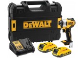 DeWALT DCF809D2T Aku rázový uťahovák 1/4" /190Nm XR (18V/2x2,0Ah) kufor Tstak