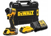 DeWALT DCF850D2T Aku rázový uťahovák 1/4" (205Nm/18V/2x2,0Ah) kufor Tstak