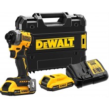 DeWALT DCF850D2T Aku rázový uťahovák 1/4" (205Nm/18V/2x2,0Ah) kufor Tstak