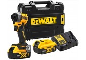 DeWALT DCF850P2T Aku rázový uťahovák 1/4" (205Nm/18V/2x5,0Ah) kufor Tstak