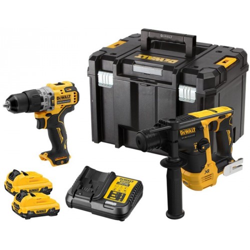 DeWALT DCK2102L2T Kombinovaná súprava (DCH072 + DCD706 + DCB124 + DCB1102) TSTAK