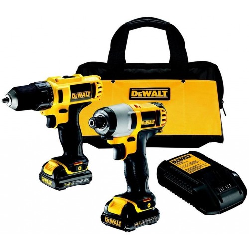 DeWALT DCK211C2-Q Aku sada vŕtačka / skrutkovač + rázový uťahovák XR Li-Ion (12V/ 2x1,3Ah)