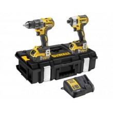 DeWALT DCK266P2 Aku. sada vrtačka DCD796 rázový uťahovák DCF887 1/4" (18V/2x5,0Ah)+kufor