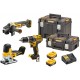 DeWALT DCK329P2T Aku súprava náradia (DCD796+DCG405+DCS335+18V/2x5,0Ah)2xTstak