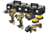 DeWALT DCK384P2T Aku súprava náradia (DCD796+DCF887+DCG405+18V/2x5,0Ah) 2xTstak