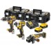 DeWALT DCK384P2T Aku súprava náradia (DCD796+DCF887+DCG405+18V/2x5,0Ah) 2xTstak