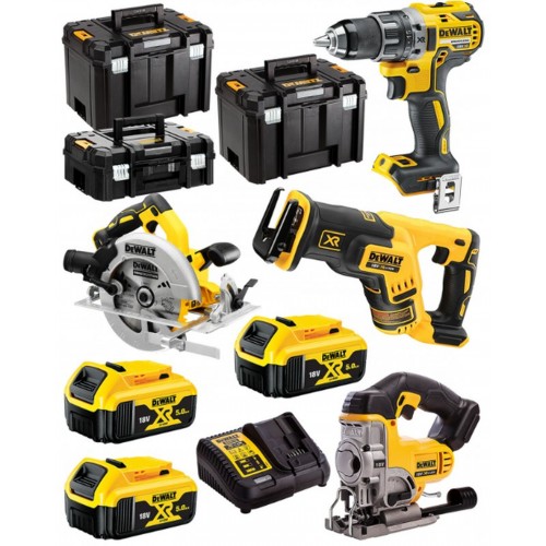 DeWALT DCK421P3T Aku. sada 18V (DCD791,DCS570,DCS331,DCS367,3 x DCB184,DCB115, 3xTSTAK)