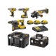 DeWALT DCK428P3T Aku súprava náradia (DCD796+DCH273+DCG405+DCF894+3x 18V/5,0Ah)2xTstak