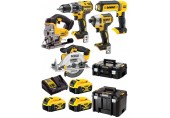 DeWALT DCK551P3T Aku sada náradia DCD796+DCF887+DCS391+DCS331+DCL050 (18V/3x5,0Ah)2xTstak