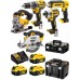 DeWALT DCK551P3T Aku sada náradia DCD796+DCF887+DCS391+DCS331+DCL050 (18V/3x5,0Ah)2xTstak