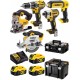 DeWALT DCK551P3T Aku sada náradia DCD796+DCF887+DCS391+DCS331+DCL050 (18V/3x5,0Ah)2xTstak