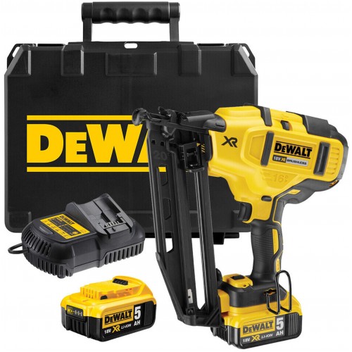 DeWALT DCN660P2 Aku klincovačka 63 mm XR (18V/2x5,0Ah) kufor Tstak
