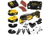 DeWALT DCS356P2 Aku multibrúska XR 18V (2x5,0Ah) kufor Tstak