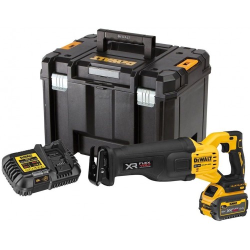 DeWALT DCS386T1 Aku mečová píla Advantage XR (18V/1x6,0 Ah) kufor Tstak