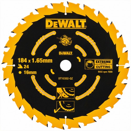 DeWALT DT10302 Pílový kotúč Extreme 184 x 16 mm, 24 zubov, ATB 18°