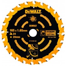 DeWALT DT10624 Pílový kotúč Extreme 165 x 20 mm, 24 zubov, ATB 18°