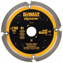 DeWALT DT1472 Pílový kotúč pre cementovláknité a laminátové dosky, 190 x 30 mm, 4 zuby