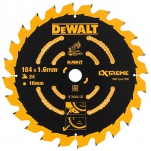 DeWALT DT1669 Pílový kotúč 184 x 16mm 24 zubov ABT +7°