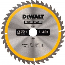 DeWALT DT1955 Pílový kotúč Construction 235 x 30 mm, 40 zubov, ATB 10°