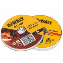 DeWALT DT3507 Sada rezných kotúčov na nerez. 125 x 1.0 mm