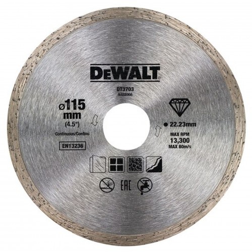 DeWALT DT3703 Diamantový rezný kotúč 115×22,2mm na keramiky, daždíc