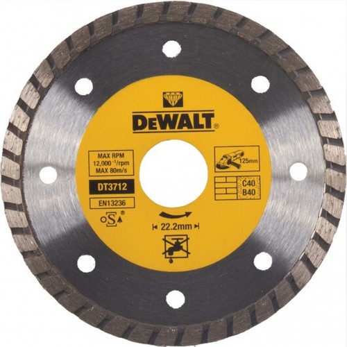 DeWALT DT3712 Diamantový rezný kotúč Turbo, 115×22,2mm
