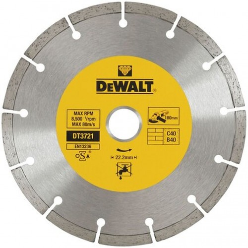 DeWALT DT3721 Diamantový kotúč so segmentovým obvodom, 180x22,2 mm
