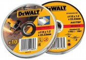 DeWALT DT43922 Sada rezných kotúčov 125 x 1,2 mm, 10 ks